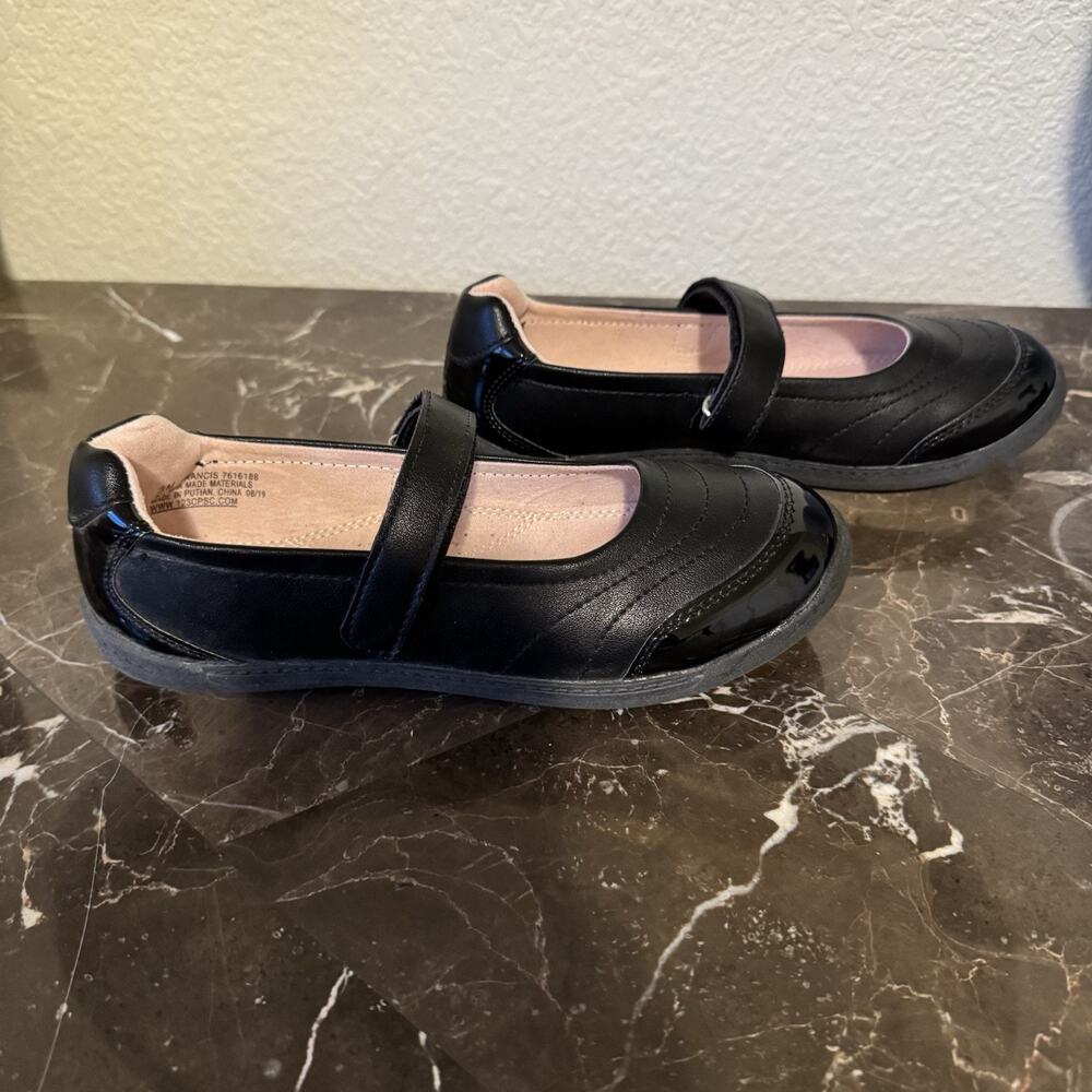 Olive & Edie Francis Mary Jane Flat Shoes‎ Kids Size 3 Black - Picture 2 of 6